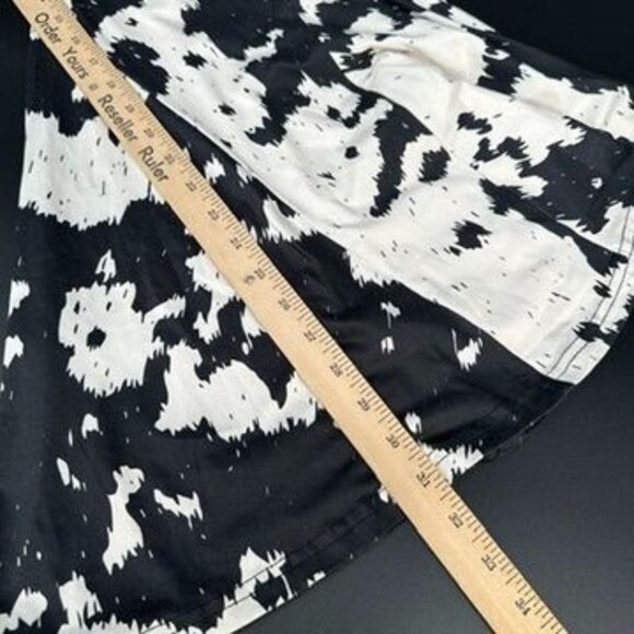 Sterling Creek Cow Print Bell Bottoms Size Medium Stretch Flare Cows Come Home B - Picture 5 of 9